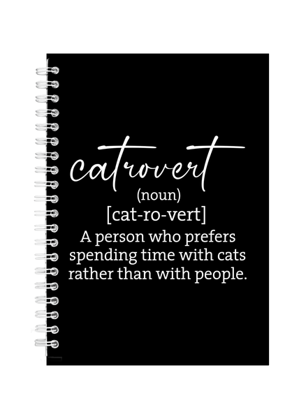 Catrovert Pets Animals Writing Book Notepad Notebook Gift A5 402