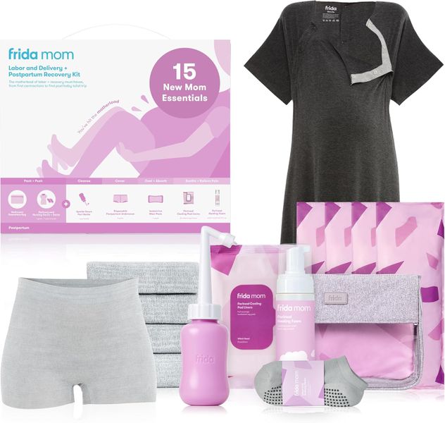 Frida Mom 14 Piece Labor &amp; Postpartum Essentials Gift Set