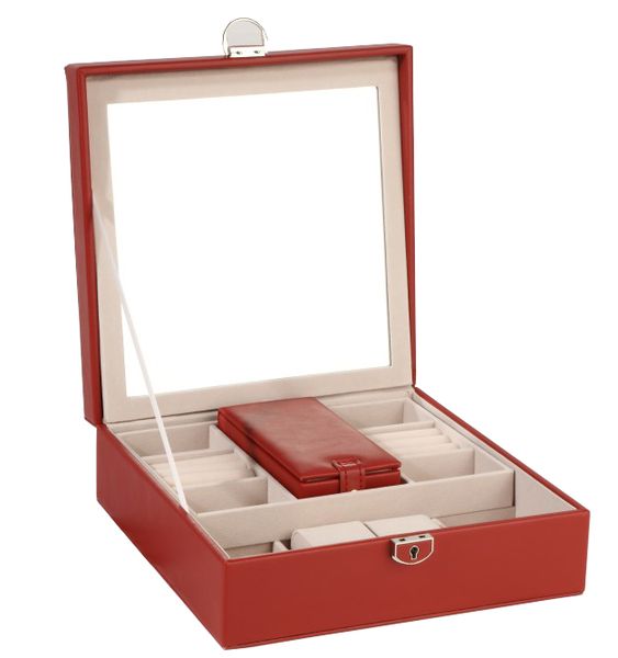 Beauticka Multi-Purpose Jewellery Box with Large Mirror and 2 Trays