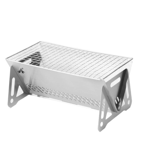 ALANES Outdoor Grill Stainless Steel Camping Grill Barbecue Grill