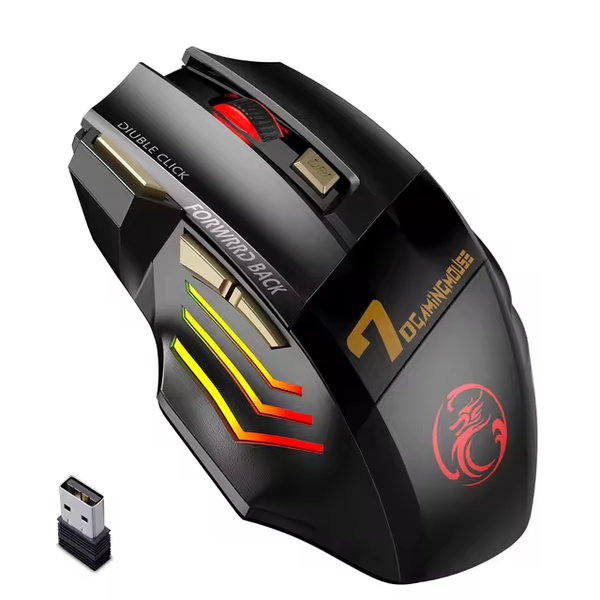 Wireless - Portable Silent Rechargeable Mouse