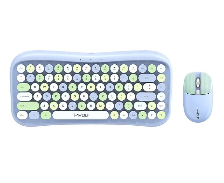 T-WOLF TF660 Funky Keyboard and Mouse Combo
