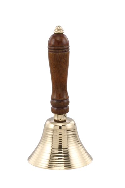 Brass Hand Bell with Wooden Handle