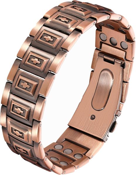 Copper Bracelet for Men 3X Strength,Magnetic Therapy Bracelet