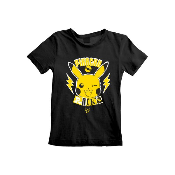 Officially Licensed Pokémon Kids T-Shirt - Pikachu Rocks