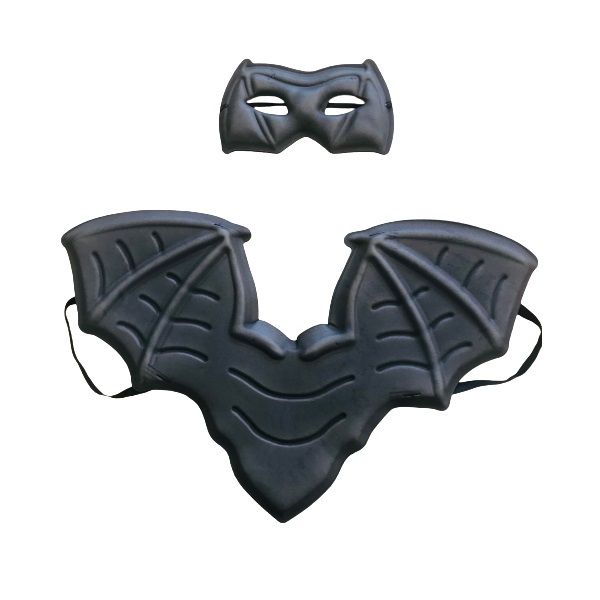 Dragon Dress Up Set for Kids - Wings &amp; Mask - Black