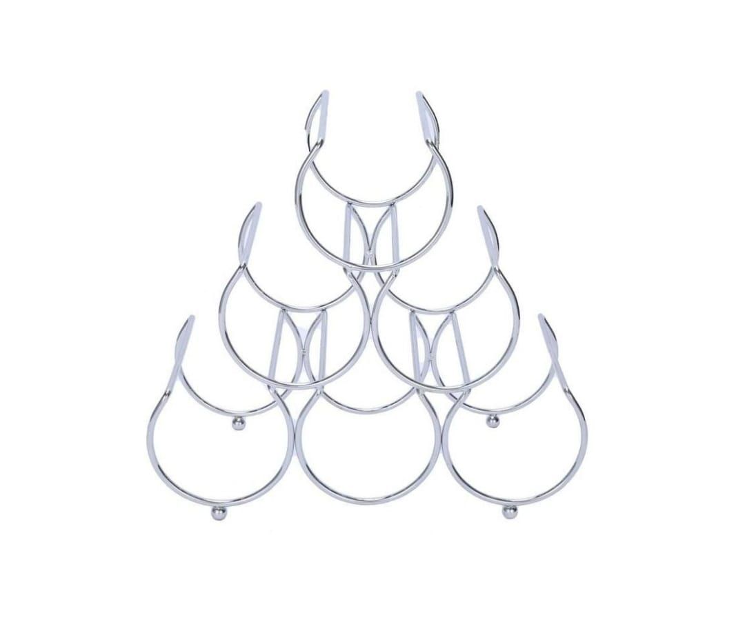 6 Bottles Triangular Wine Rack(Chrome Finish) Shop Today. Get it