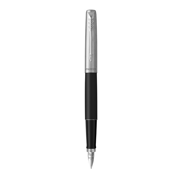 PARKER Jotter Fountain Pen - Black Chrome Trim