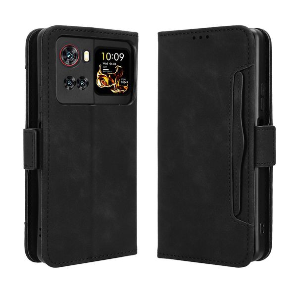 Multi Card Groove Leather Cover Compatible With Cubot X100
