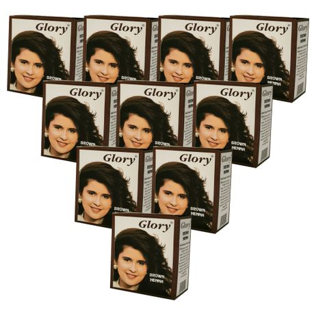 Glory Henna Natural Hair dye - Ammonia Free - Brown - 10 Pack | Buy Online  in South Africa 