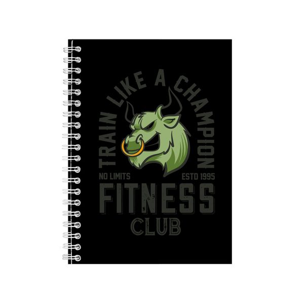 Train Like A Champion Notebook Fitness Gift Idea A4 Notepad 128