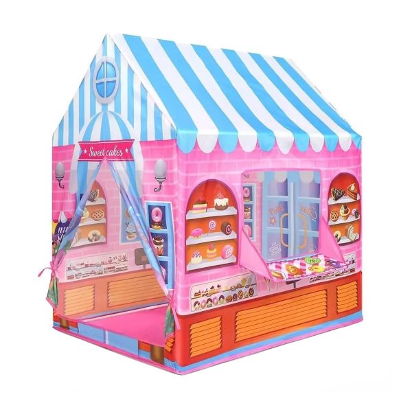 Candy House Kids Tent, Foldable Portable Playhouse Indoor Outdoor for Gift