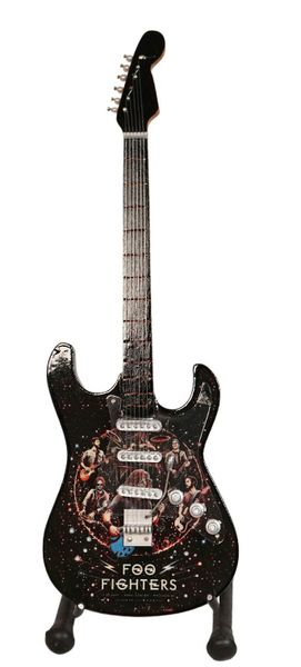 Ornamental Mini Wooden Guitar - Foo Fighters 7cm x 24cm
