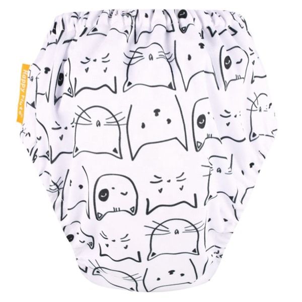 Optic Super Absorbent Waterproof Potty Diapers-kitten print