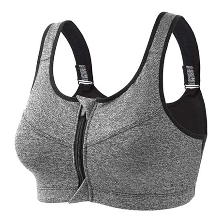 Women's Zip Front Sports Bra Wireless Padded Seamless Medium Impact Yoga  Bras Gym Running Workout Tank Tops Activewear at  Women's Clothing  store