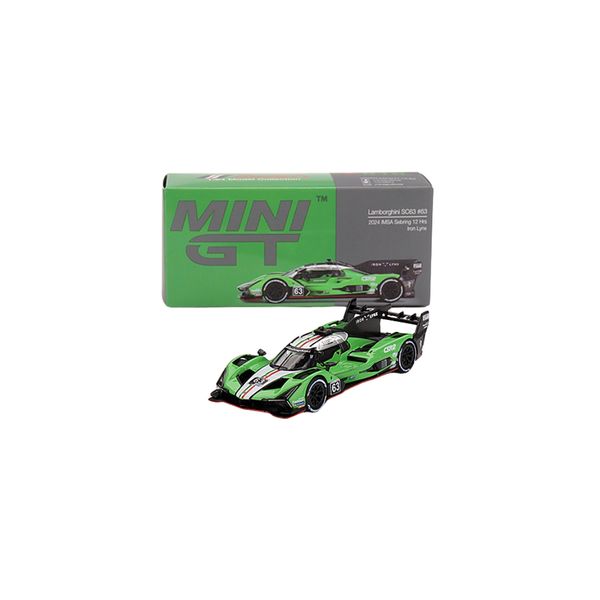 1/64 Mini Gt-Lamborghini SC63 #63 Iron Lynx 2024 IMSA Sebring 12 Hrs