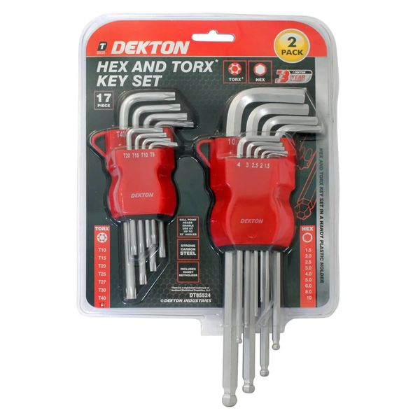 Dekton 2 Piece Hex and Torx Key Set
