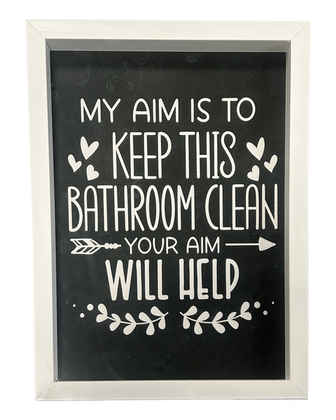 Keep this Bathroom Clean Wall Art