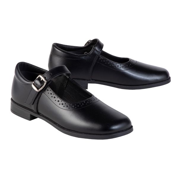 Toughees Sara Padded Collar One-Bar Girls School Shoes