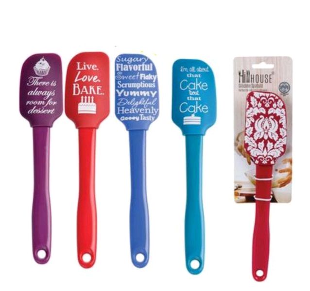 5 Funky Kitchen Spatula's - Words