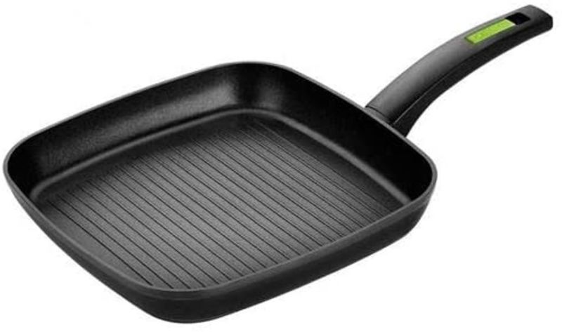 Monix - 28cm Ribbed Grill Pan - Green Range - Forged Aluminium