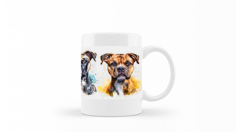 Staffordshire-Bull-Terrier Printed Coffee Mug