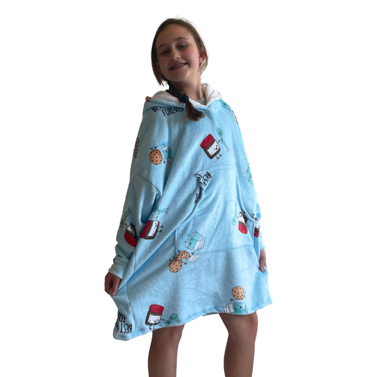 Oversized Fleece Blanket Hoodie Best Friends Forever Kids Shop