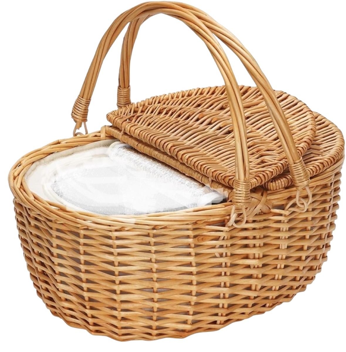 Picnic Basket Luxury Cane - 38cm | Shop Today. Get it Tomorrow ...