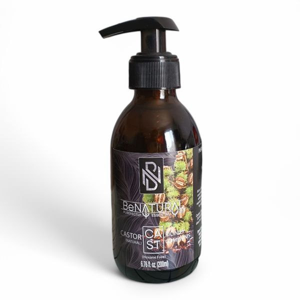 Castor Oil - 100% Pure &amp; Natural Oil - 200ml (Hexane Free &amp; Cold Pressed)