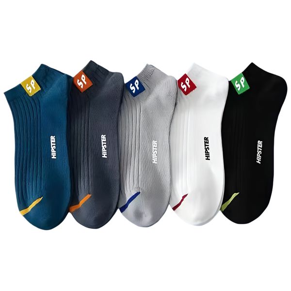 5-Pack Men's Athletic Socks, Breathable &amp; Moisture-Wicking