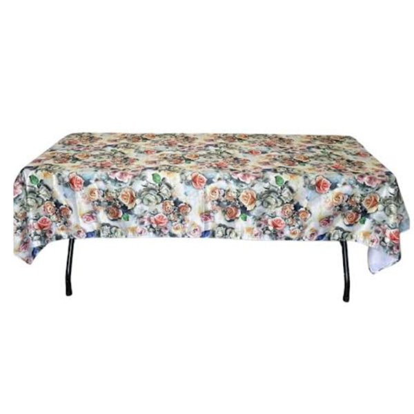 Table Cloth - Blue floral