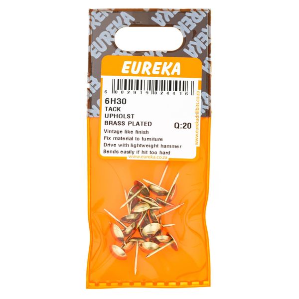EUREKA Tack Upholstery Nail ASS PLATED Q:20 6H30