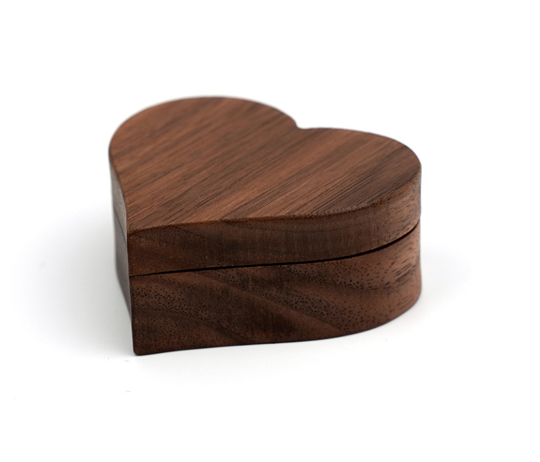 Walnut Heart engagement ring box | Buy Online in South Africa ...