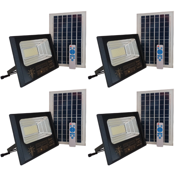 200W BDNavi IP65 Waterproof Solar Flood Light Pack of 4