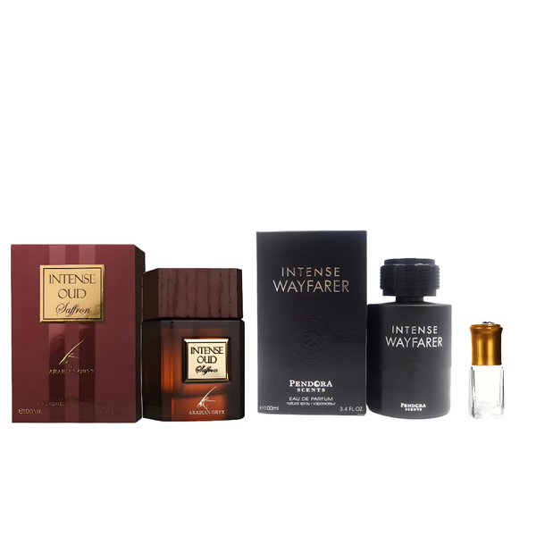 Intense Oud Saffron &amp; Intense Wayfarer EDP 100ml + Perfume Oil