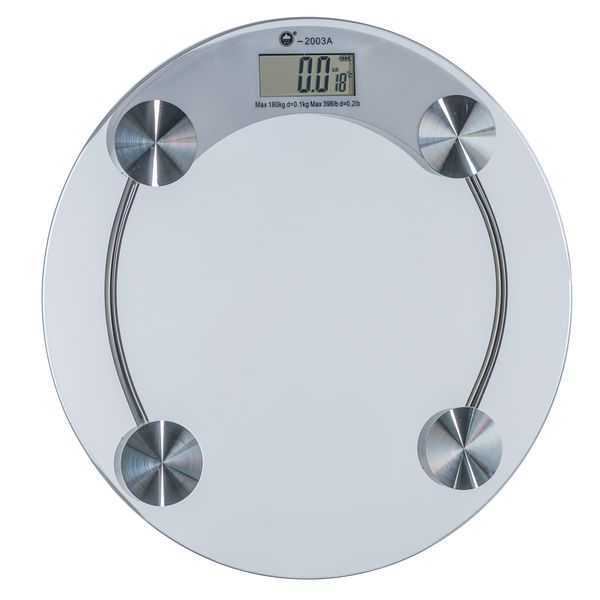 Digital Bathroom Scale Glass - Round