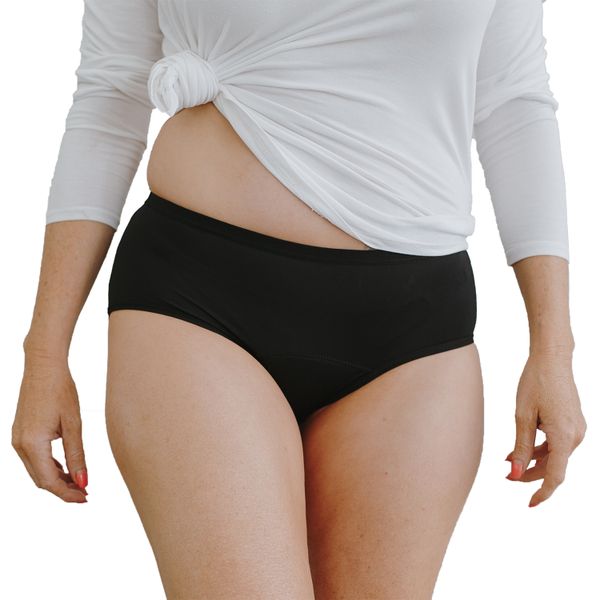 Confidence Incontinence Panties Briefs Cotton Black