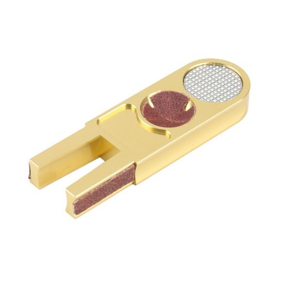 New U-Shape Billiards Pool Cue Tip Burnisher Repair Tool Gold