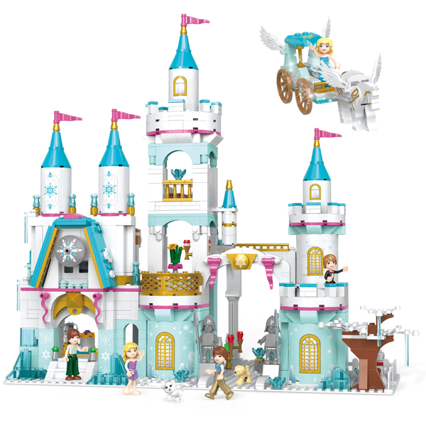Cogo - Building Block Set - Fairytale Dream Winter Castle - 928 Pieces