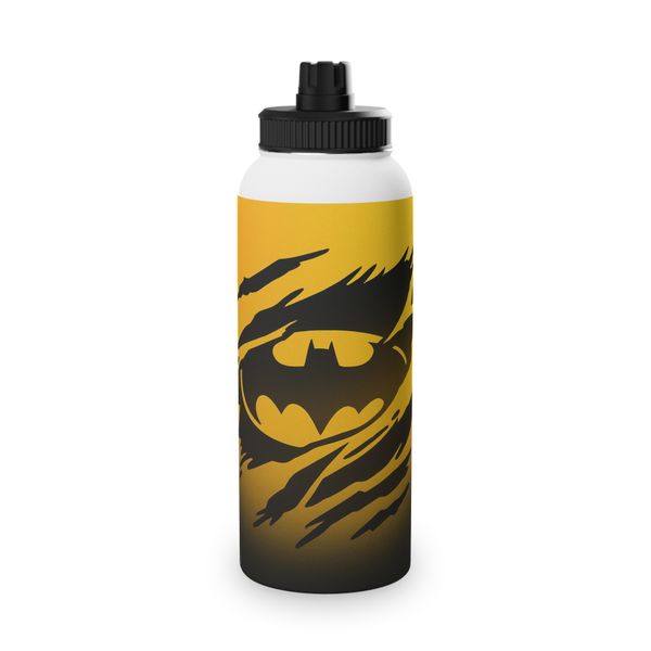 Gold &amp; Black Batman 850ml Aluminium Water Bottle
