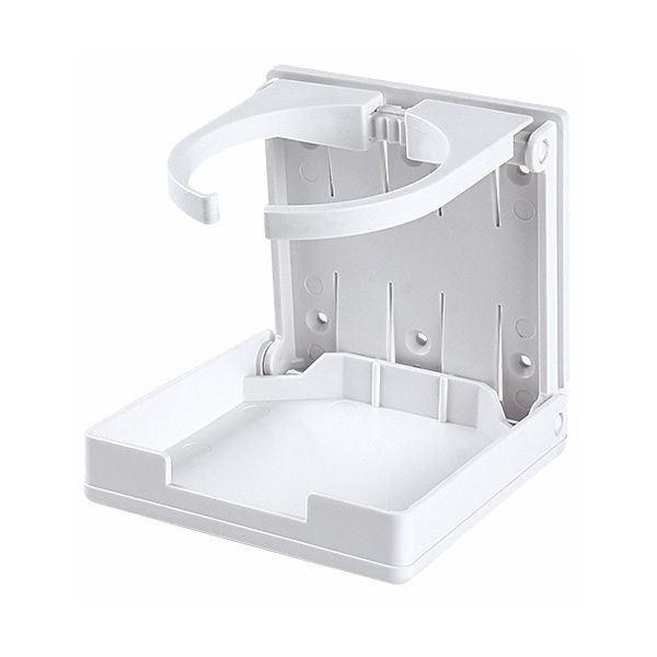 Seaflo Fold-Up Adjustable Drink Holder/Cup Holder (White)