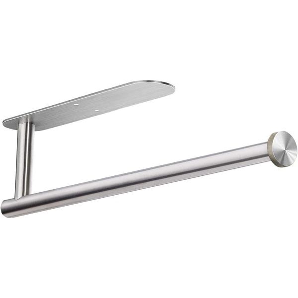 Kitchen Paper Towel Roll Mounts, Stainless Steel, Silver