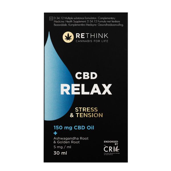 Rethink CBD Relax Oil (Stress &amp; Fatigue) 150mg 30ml