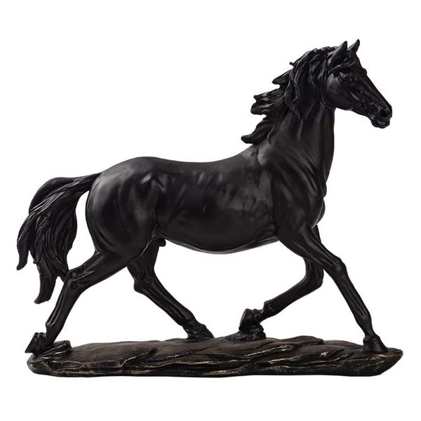 Home Decor Tabletop Freestanding Resin Horse Ornament &amp; Statue