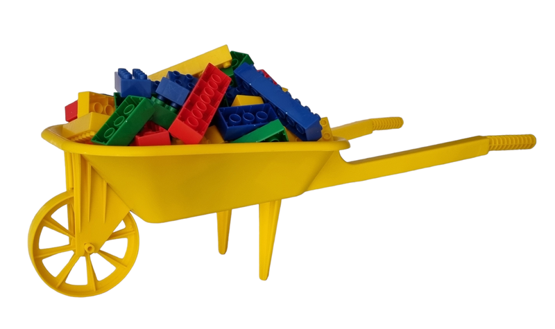 Building Blocks Jumbo &amp; Wheelbarrow Set for Kids