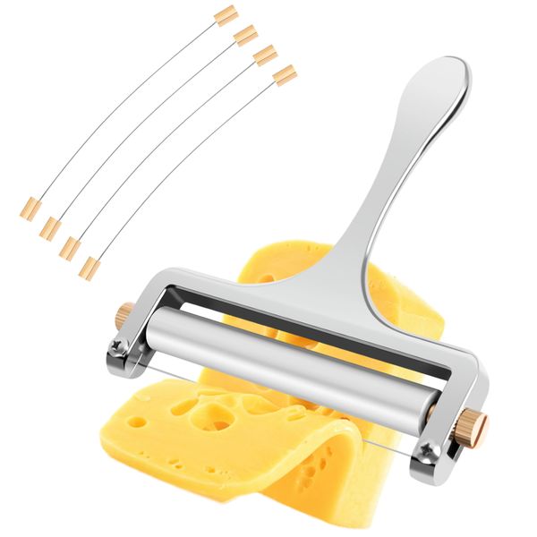 Adjustable Cheese Slicers With Wire For Soft&amp;Semi-Hard-4 Cutting Wire