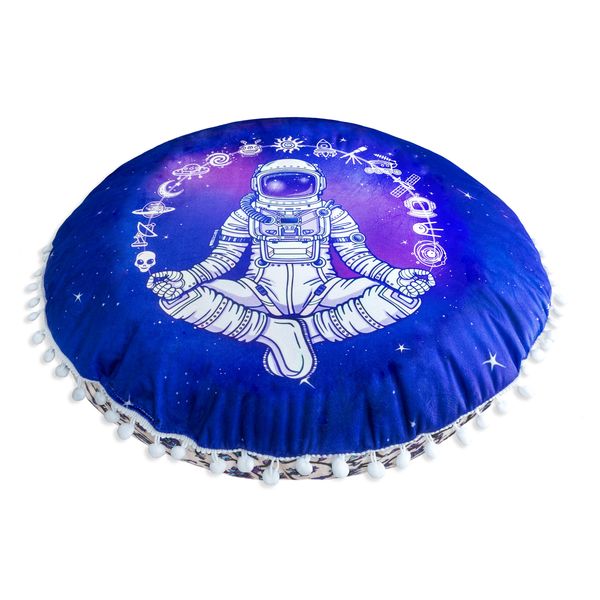 AURA Luxury Meditation Cushion - Tranquil Astronaut - 50cm Diameter