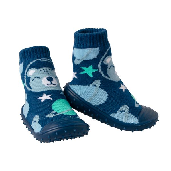 Baby Space Bear Rubber Booties