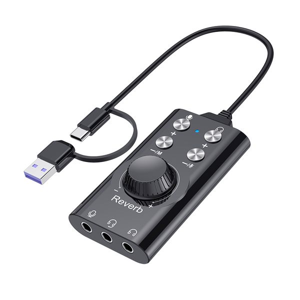 USB TYPE-C Sound Cards Are Compatible With Mobile Phones And Computers.