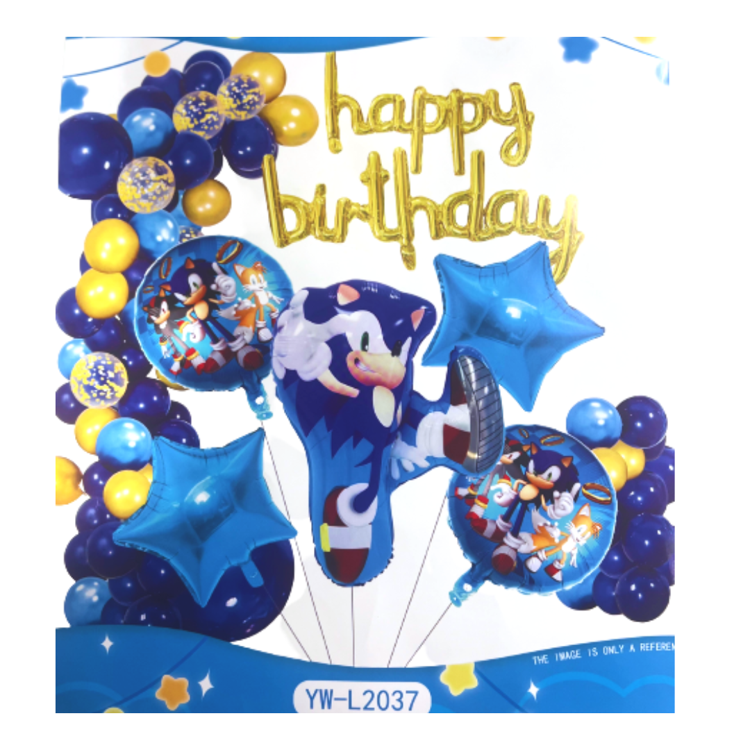 Sonic the hedgehog Party Balloon Set / Sonic Balloon Garland Shop